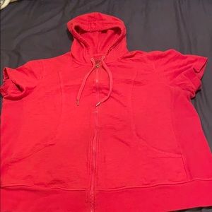 Women Short sleeve hoodie PLUS SIZE